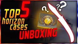 Top 5  Horizon case unboxing 2 knives [upl. by Swee]