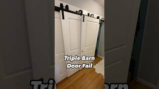 Barn Door Fail carpentry diy portlandoregon homeinspector [upl. by Joab244]