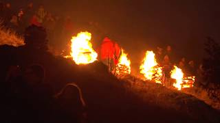 Pottenstein im Lichterglanz der Bergfeuer zum Beschluss der Ewigen Anbetung [upl. by Farleigh823]