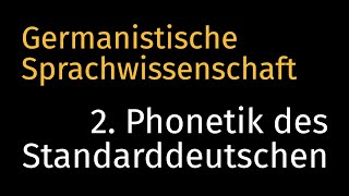 NEUE VERSION  LINK IN BESCHREIBUNG  Germanistische Sprachwissenschaft 2 Phonetik [upl. by Asenev]