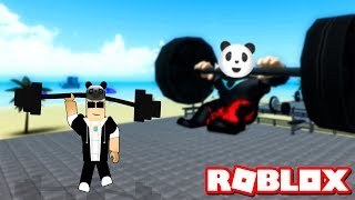 Kim Kimi Dövüyor Belli Değil  Panda ile Roblox Weight Lifting Simulator 3 [upl. by Innos]