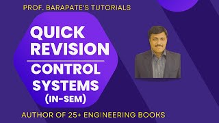 QUICK REVISION OF CONTROL SYSTEMS INSEM [upl. by Netsirc477]