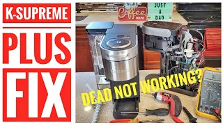 HOW TO FIX Keurig KSupreme Plus Coffee Maker Dead NO POWER How to reset Thermostat POWER LIGHT [upl. by Ribak873]