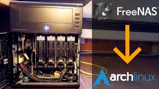 Switching from FreeNas to Arch Linux on my NAS [upl. by Harihs32]