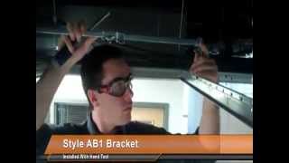 VicFlex™ AB1 Bracket Installation by Hand  Victaulic Sprinkler Fittings [upl. by Airitac]