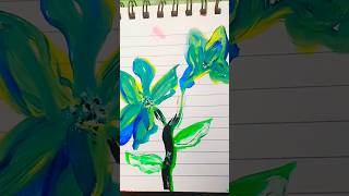 Make realistic flower 🌺newdiyniceartflowerspinkblueyellowviralvideoshortvideoshortshorts [upl. by Annoik850]