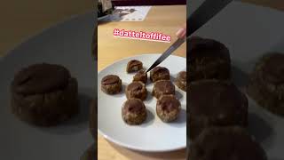 Datteltoffifee rezept datteln nüsse schokolade 😋😋 [upl. by Kinimod]