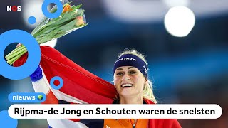 Opnieuw gouden medailles voor Nederlandse schaatsers [upl. by Latvina]