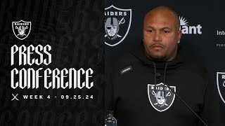 Coach Pierce ‘It’s a New Week Another Opportunity’  Raiders  NFL [upl. by Francis]