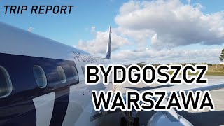 TRIP REPORT 2022  Bydgoszcz BZG  Warszawa WAW  LOT Polish Airlines  Embraer 175 [upl. by Divadnoj]