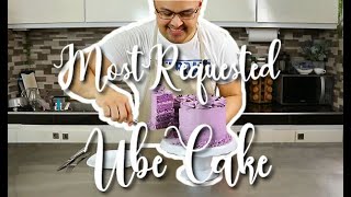 Ubelicious UBE CAKE Recipe Dense Cake [upl. by Ynohtnad8]