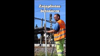 Zaunpfosten betonieren [upl. by Mullen26]