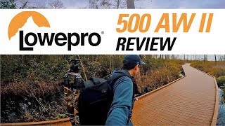 LOWEPRO 500 AW II REVIEW and DEMO – Professional Camera Bag for Hiking [upl. by Naic]