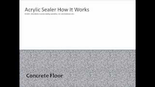 How Does an Acrylic Concrete Sealer Work Video  SealGreencom  8009973873 [upl. by Eenobe221]