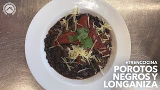 Tren Cocina Porotos Negros con Longaniza  Tren Tour TV [upl. by Missi]