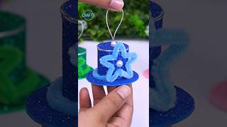 Hat Shaped Ornaments for Christmas Tree Decorations🎄shorts christmas craft diy decor [upl. by Poirer80]