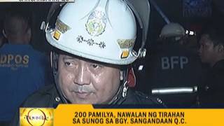 200 families lose homes in QC fire [upl. by Franza]