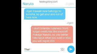 Naruto texting story Jigen funny chats with naruto [upl. by Itnahsa]