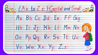 Alphabets capital letters and small lettersabcdhow to write alphabetscapital and small letters [upl. by Tucky]