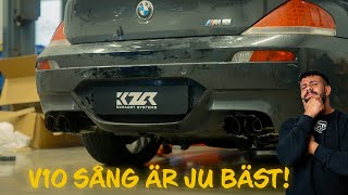 BMW M6 E64 CATBACK V10 VRÅL [upl. by Nomyaw]