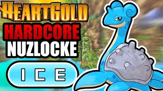 Pokémon Heartgold Hardcore Nuzlocke  ICE Types Only No items No overleveling [upl. by Arza]