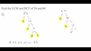 Highest Common Factor HCF Lowest Common Multiple LCM [upl. by Haleak]