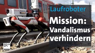 Deutsche Bahn Roboterhund soll Sprayer aufspüren  Abendschau  BR24 [upl. by Patricia992]