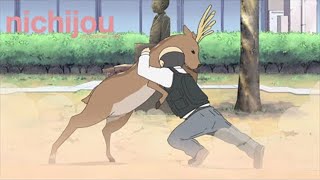 Principal vs Deer  Nichijou [upl. by Tsenre]