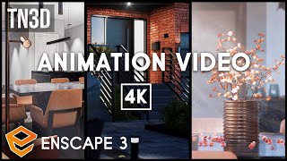 Enscape 3D 30 Animation Video  4k Architecture Walkthrough Video [upl. by Llezom777]