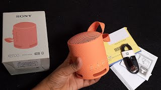 SONY XB100  Bluetooth Speaker Unboxing And Review wireless Speaker [upl. by Calvert310]