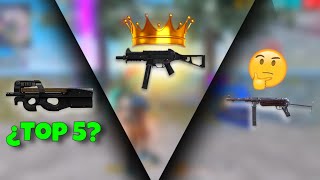 🚀TOP 5 MEJORES SUBFUSILES DE FREE FIRE🚀 [upl. by Venditti654]