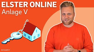 Anlage V in ELSTER online  ELSTER online Tutorial zur Steuererklärung 2022 [upl. by Wheelwright]