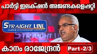 Kerala Election 2016  Kaanam Rajendran  Straight Line 16 03 2016 Part 02  Kaumudy TV [upl. by Mazur]