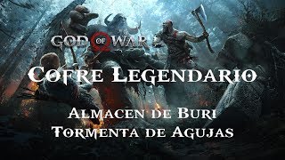 God of War  Cofres Legendarios  Almacén de Buri  Tormenta de Agujas [upl. by Ardnohs]