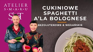 SPAGHETTI z CUKINII 🥒  wegańskie i bezglutenowe  KETO PRZEPISY  Atelier Smaku 323 [upl. by Arbas275]