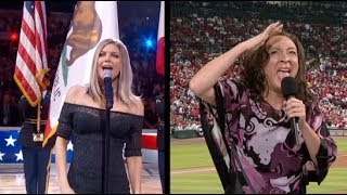 US National Anthem Fergie VS Maya Rudolph [upl. by Netsew]