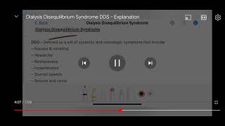 DDS Dialysis Disequlibirum Syndrome nursingstudente Dialysis September 15 2024 [upl. by Cayla]