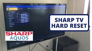 Hard Reset SHARP AQUOS TV to Factory Settings  Hard Reset a SHARP Smart TV [upl. by Maples]