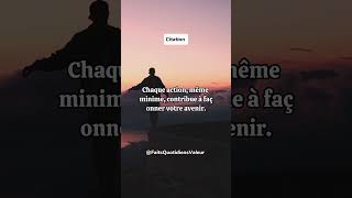 Chaque action motivation shorts discipline determination citation quotes sagesse [upl. by Ninel]