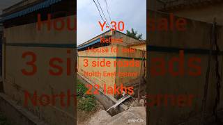 y30house for sale in nellore22 lakhsnorth East coner3 side roads registered loan facility [upl. by Llemert651]