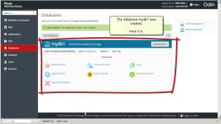 Plesk 125 Tutorials  How to create mysql database and user [upl. by Ayo]