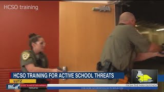 HCSO Deputies undergo active threat training to help keep schools safer [upl. by Norrv]