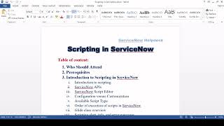 Scripting Part1  ServiceNow Developer Training  Scripting in ServiceNow  Scripting Tutorial [upl. by Nywled]