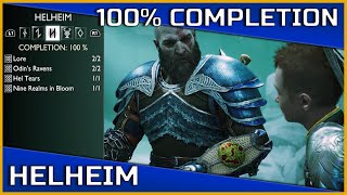 God of War Ragnarök  Helheim  100 Completion [upl. by Mcgrody]