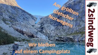 Jostedalsbreen Gletscher faszinierender geht es nicht mit dem Camper in Skandinavien unterwegs [upl. by Enilarac528]