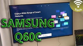 Samsung TV QLED Q60C  Unboxing  Setting up [upl. by Courcy175]