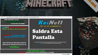 Como descargar minecraft keinett launcher actualizable para 64 bits y 32 bits No premium [upl. by Jennee984]