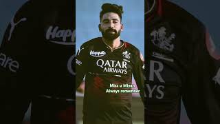 The RCB family will always miss you cricket rcbteamstrongestplaying11everforipl2022 siraj [upl. by Bo]