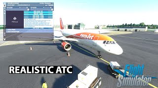 Realistic ATC  FSHud  Full Flight  MSFS 2020 [upl. by Augy]