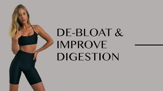 Debloat amp improve digestion quickly  15 mins using stretching Pilates exercises and breathwork [upl. by Othilia]